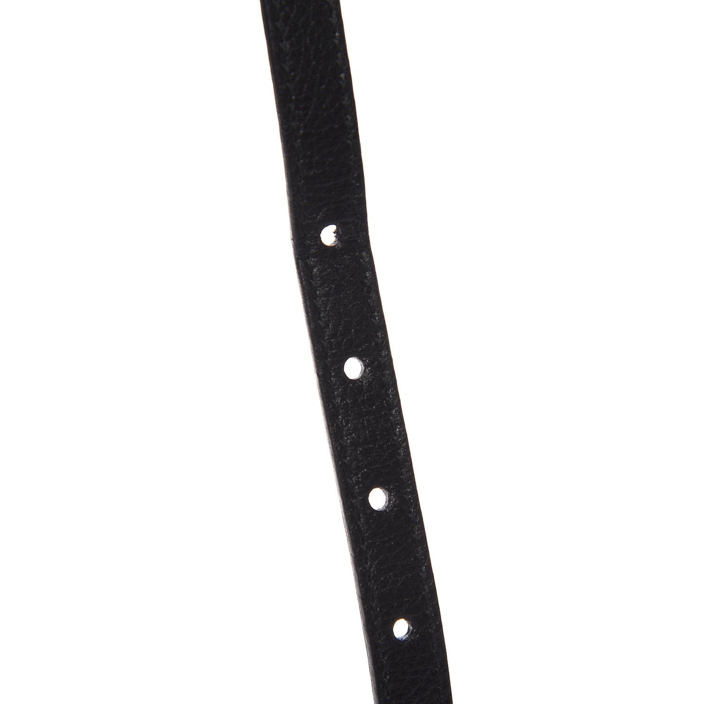 Calfskin Gambler Dice Belt Black