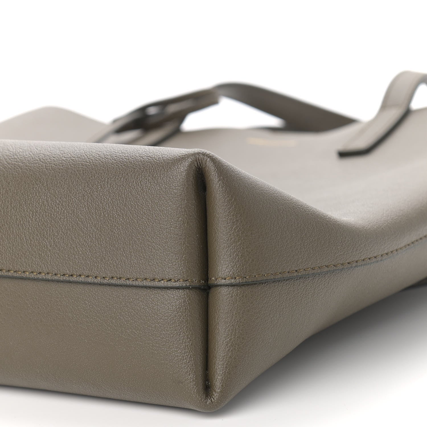 Saint Laurent Calfskin Toy Shopping Tote Olive 9 of 9