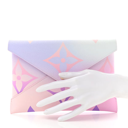Louis Vuitton Monogram Giant Spring In The City Kirigami Pochette Set Sunrise Pastel Midnight Fuchsia Sunset Kaki 3 of 9