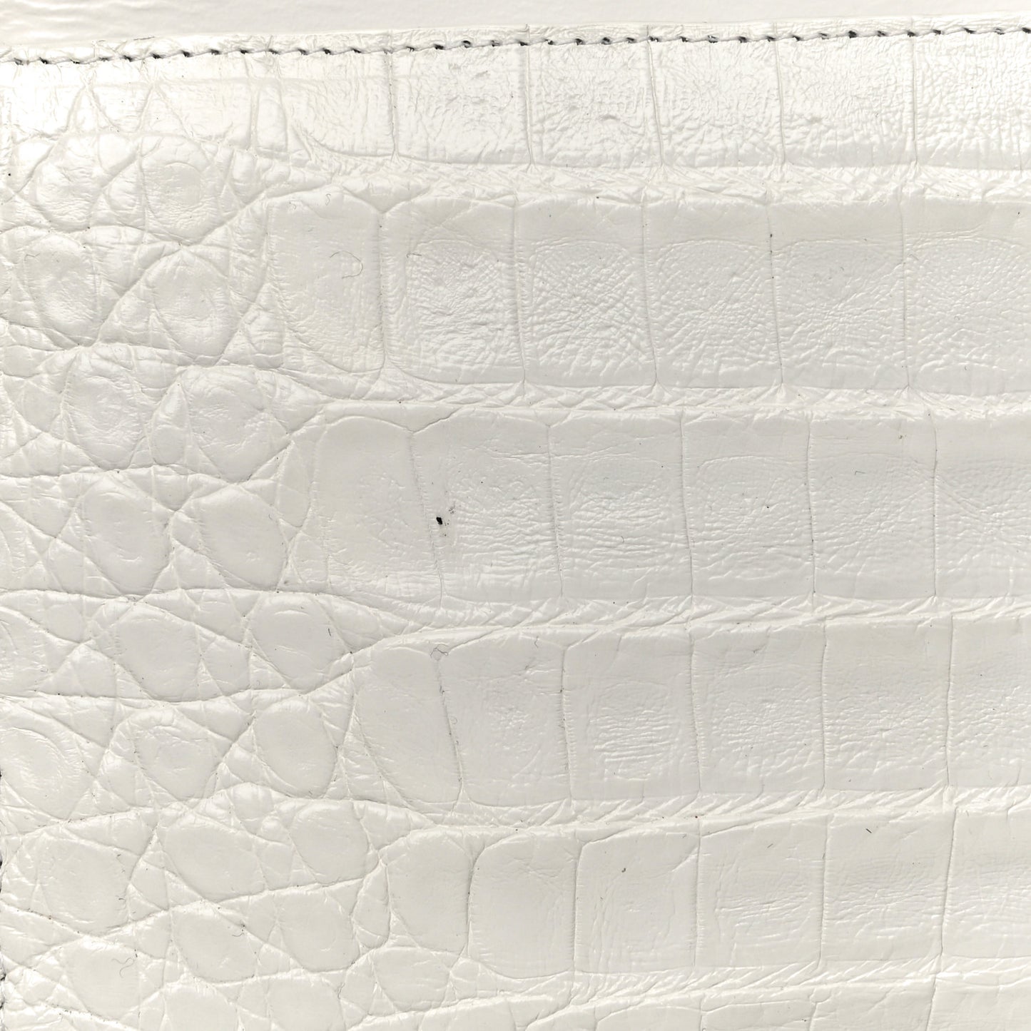 Crocodile Clutch White