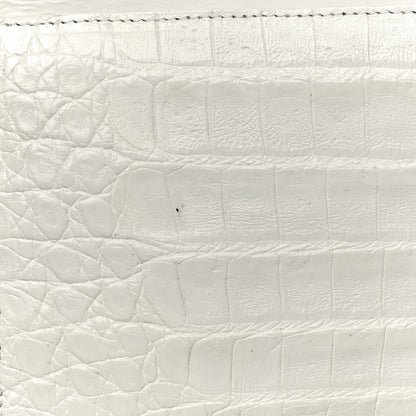 Nancy Gonzalez Crocodile Clutch White 9 of 18