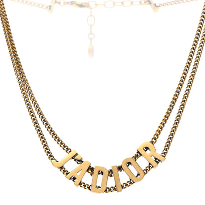 Christian Dior Metal J'Adior Choker Necklace Aged Gold 3 of 6