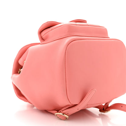 Chanel Lambskin Quilted Small Duma Drawstring Backpack Pink 9 of 10