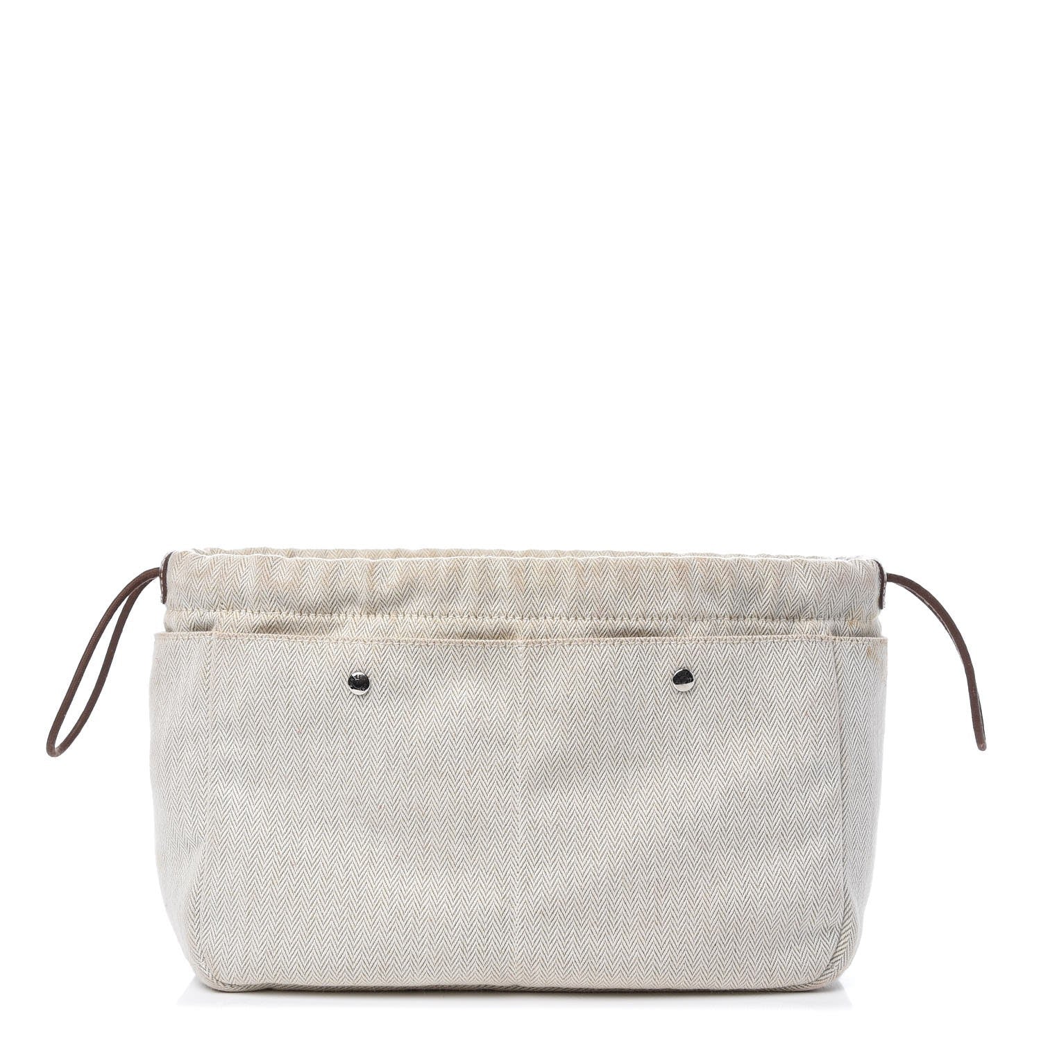 Hermes Canvas Barenia Fourbi 25 MM Pouch Naturel Fauve 1 of 15
