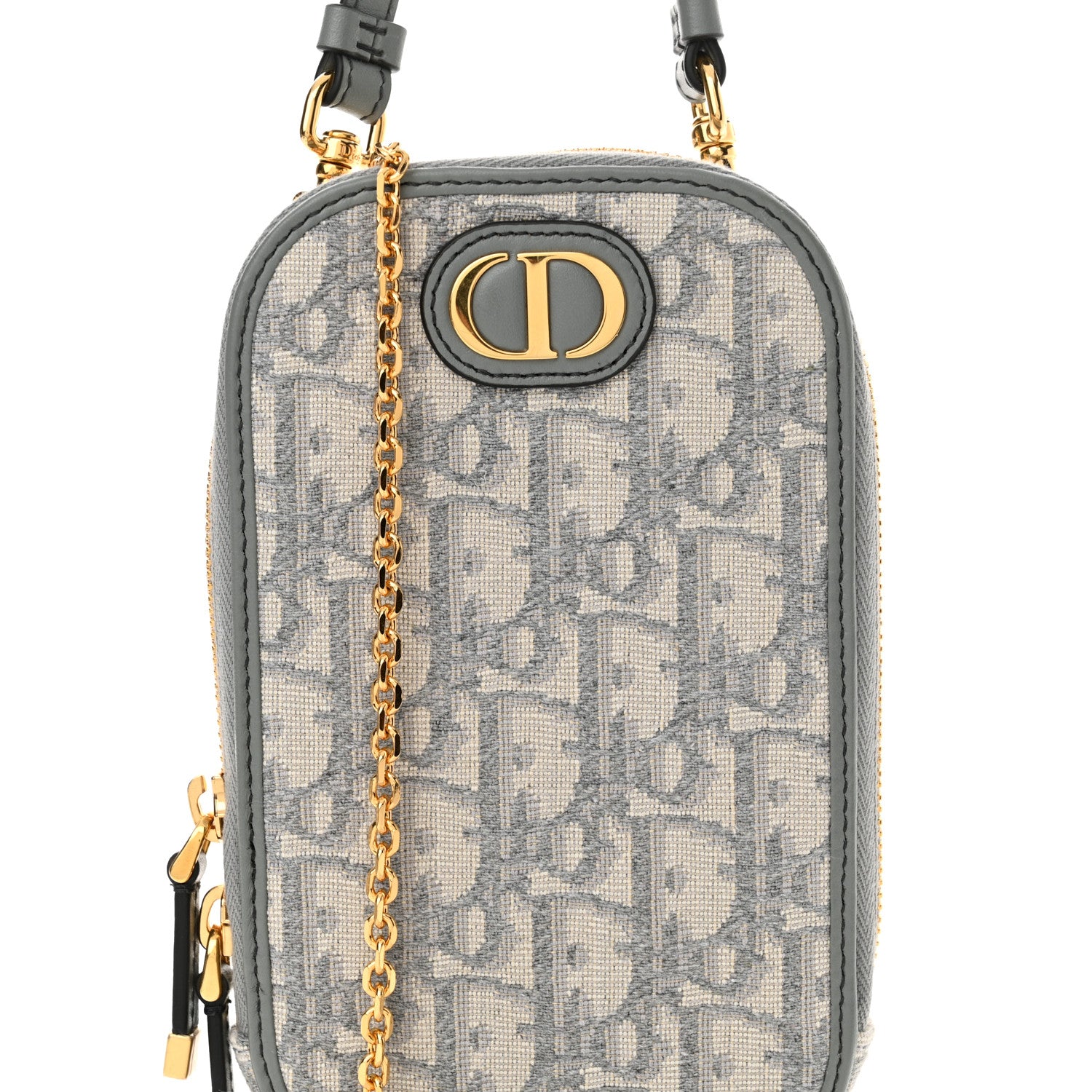 Christian Dior Oblique 30 Montaigne Phone Holder Grey 9 of 13
