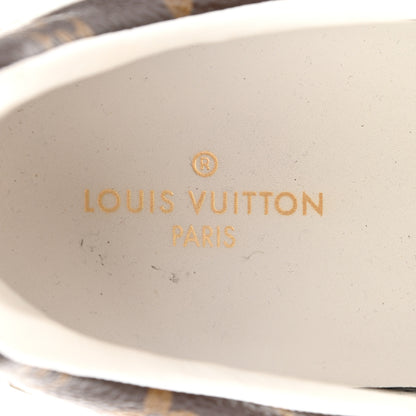 Louis Vuitton Calfskin Monogram Run Away Sneakers 38.5 White 7 of 21