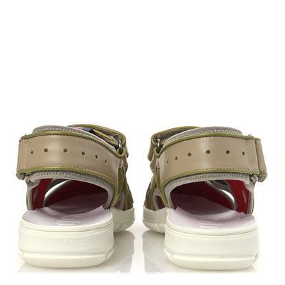 Gucci Mesh Fabric Tinsel Sport Sandals 36.5 Loess Sand Box Pink 6 of 10