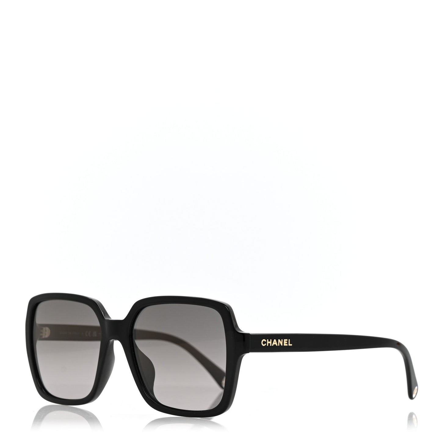 Acetate Polarized Square Sunglasses 5505-A Black