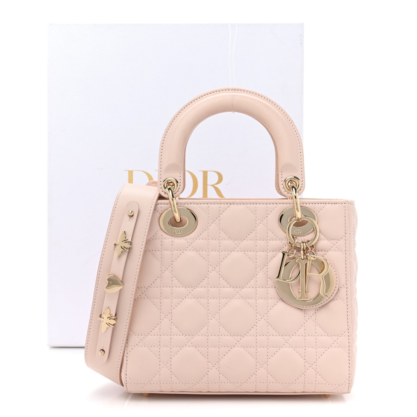 Lambskin Cannage Small My ABCDior Lady Dior Light Pink