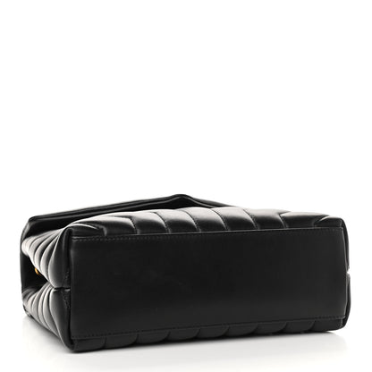 Saint Laurent Calfskin Y Quilted Monogram Small Loulou Chain Satchel Black 4 of 13