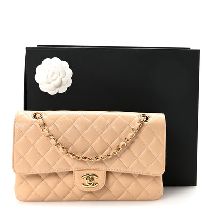 Chanel Caviar Quilted Medium Double Flap Beige 11 of 11