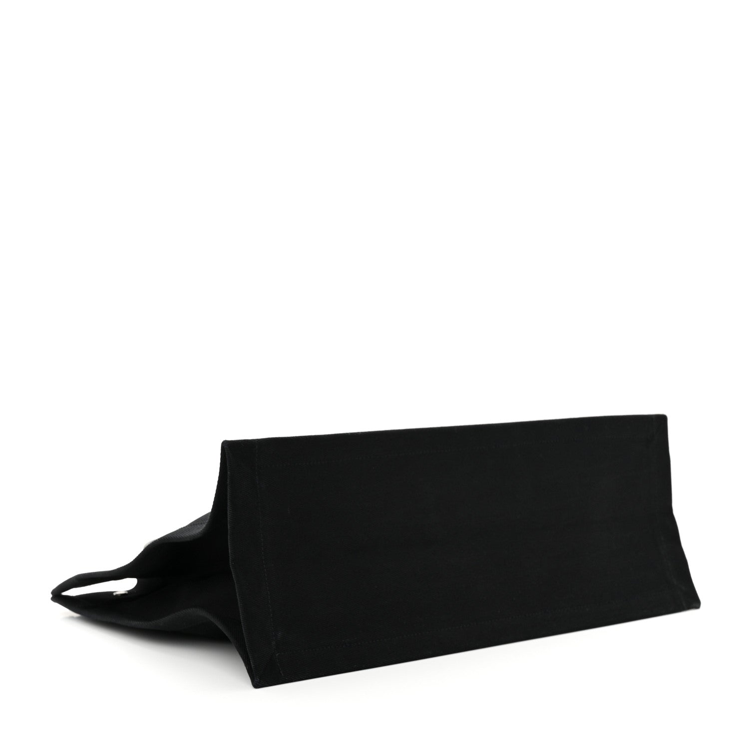 Saint Laurent Linen Calfskin Rive Gauche Tote Black 4 of 9