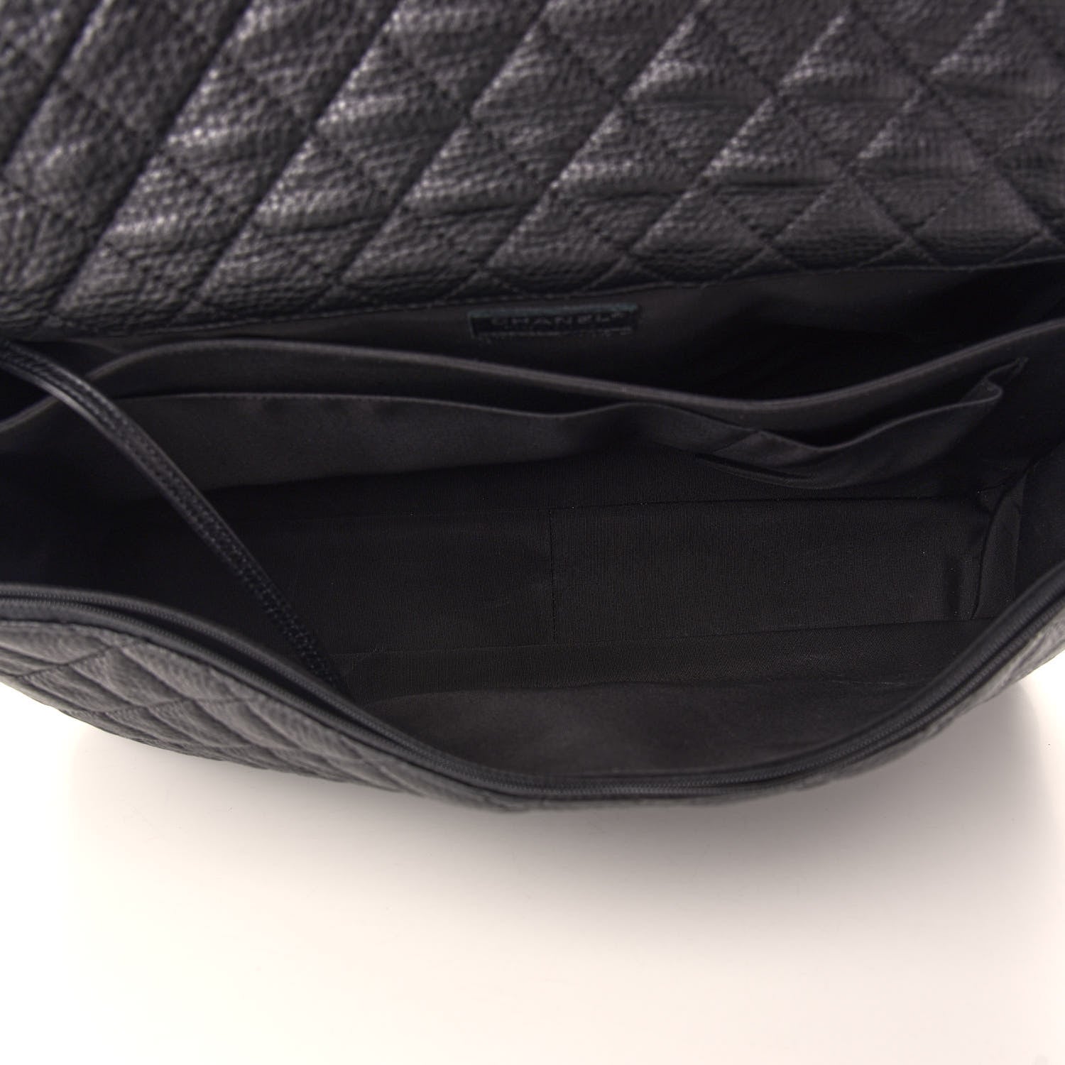 Chanel Calfskin Quilted XXL Travel Flap Bag Black 5 of 9