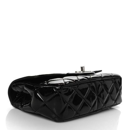 Chanel Patent Calfskin Quilted Mini Rectangular Flap Black 4 of 9