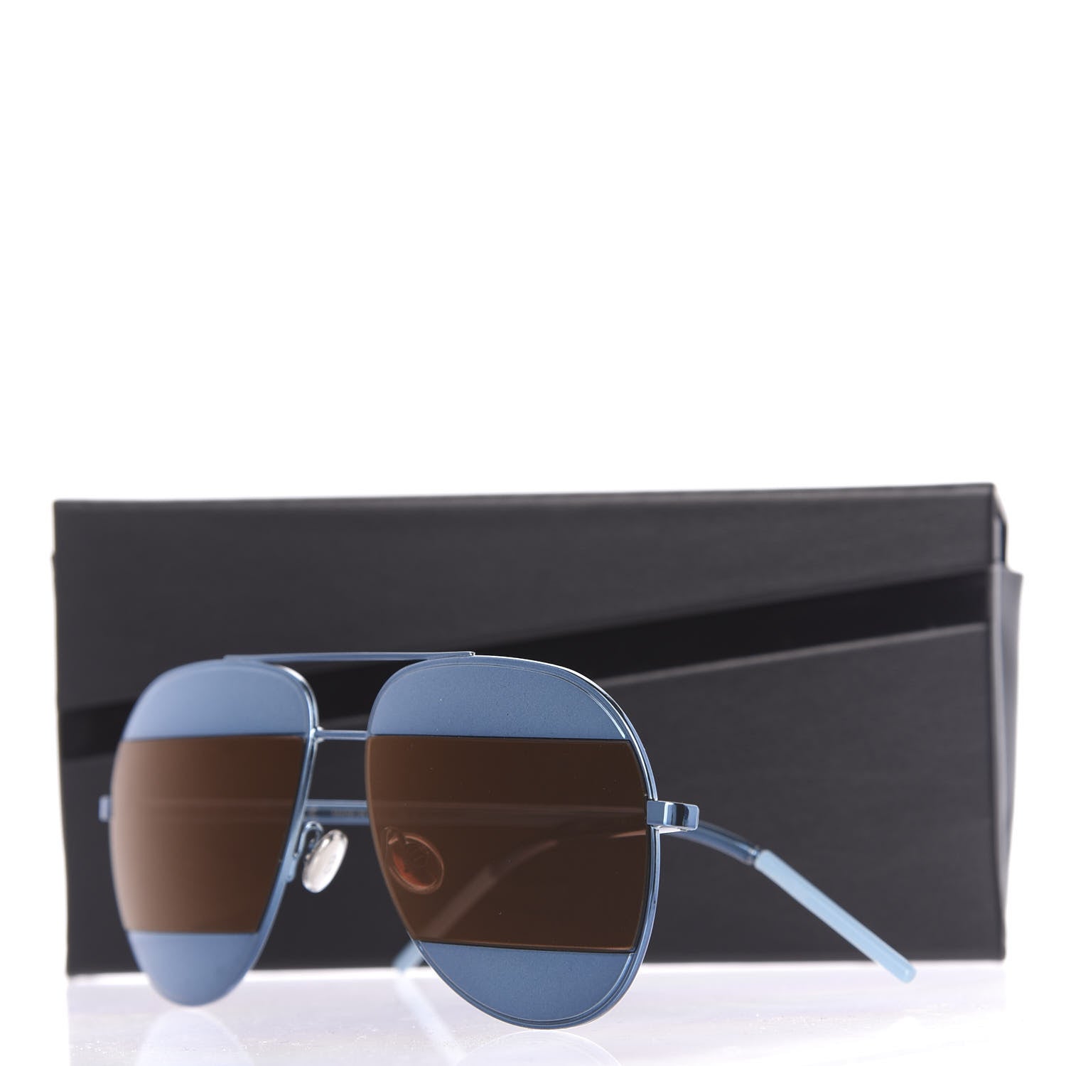 Christian Dior Split 1 Aviator Sunglasses Blue 8 of 8