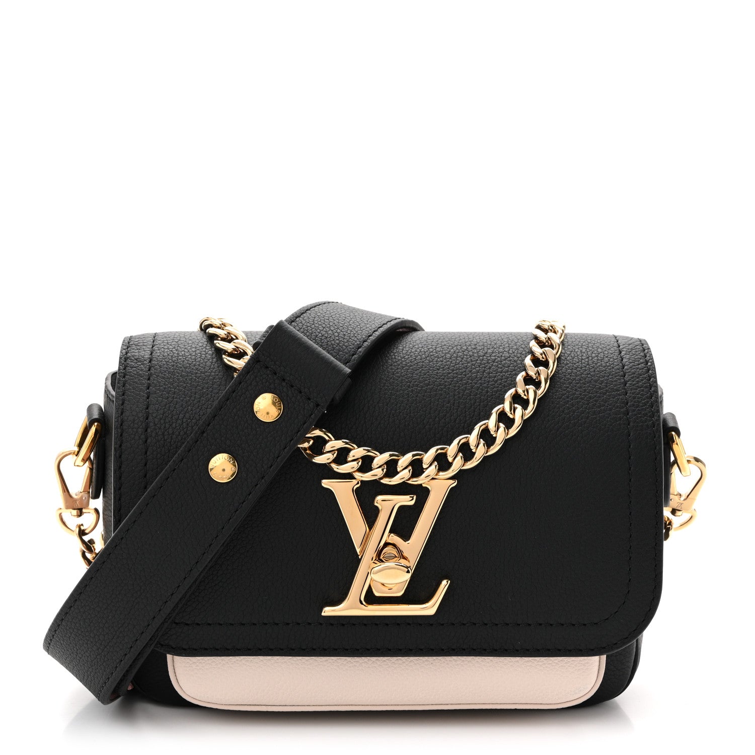 Louis Vuitton Grained Calfskin Lockme Tender Black 1 of 9