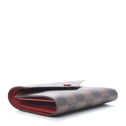 Louis Vuitton Damier Ebene Victorine Wallet Red 4 of 7