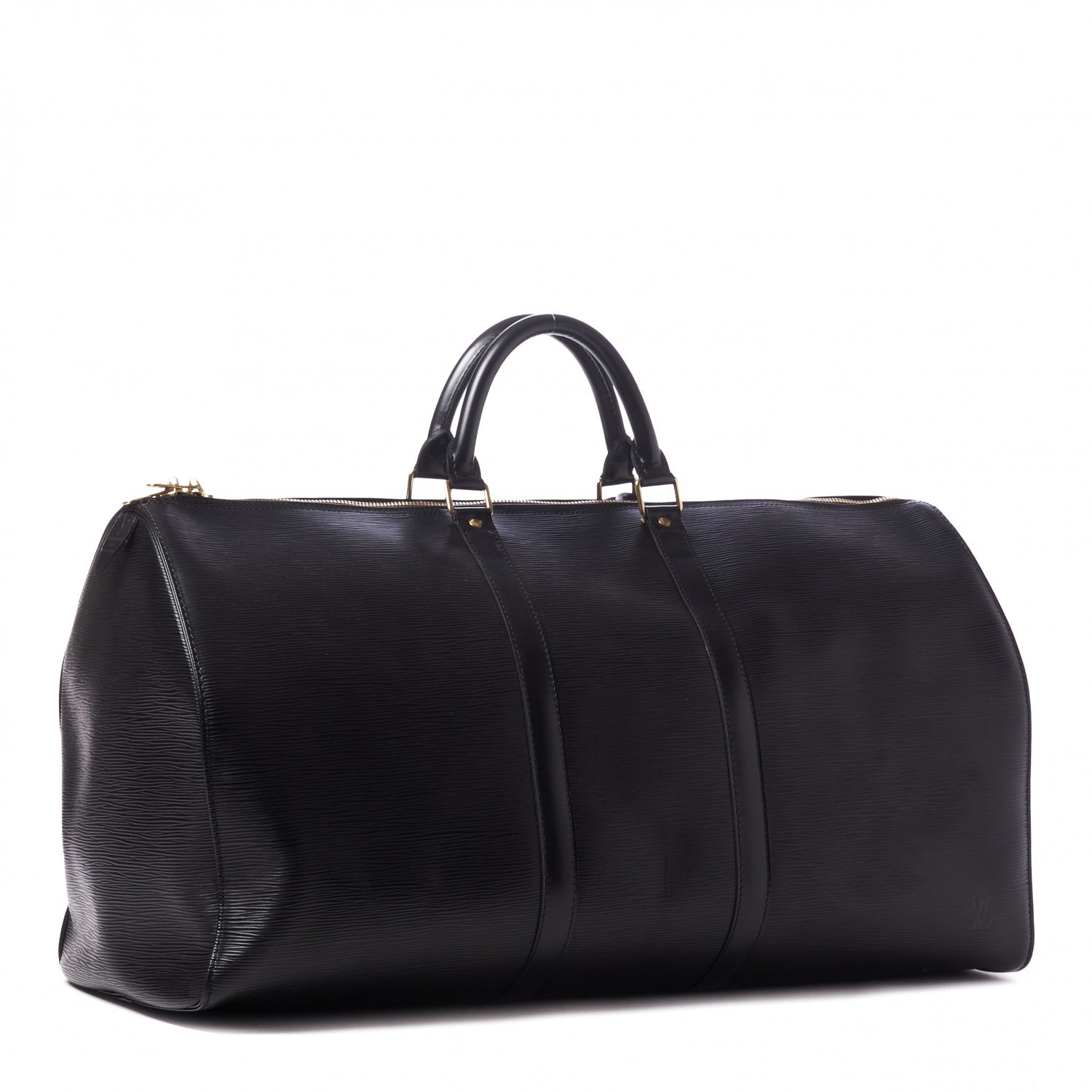 Louis Vuitton Epi Keepall 55 Black 3 of 10