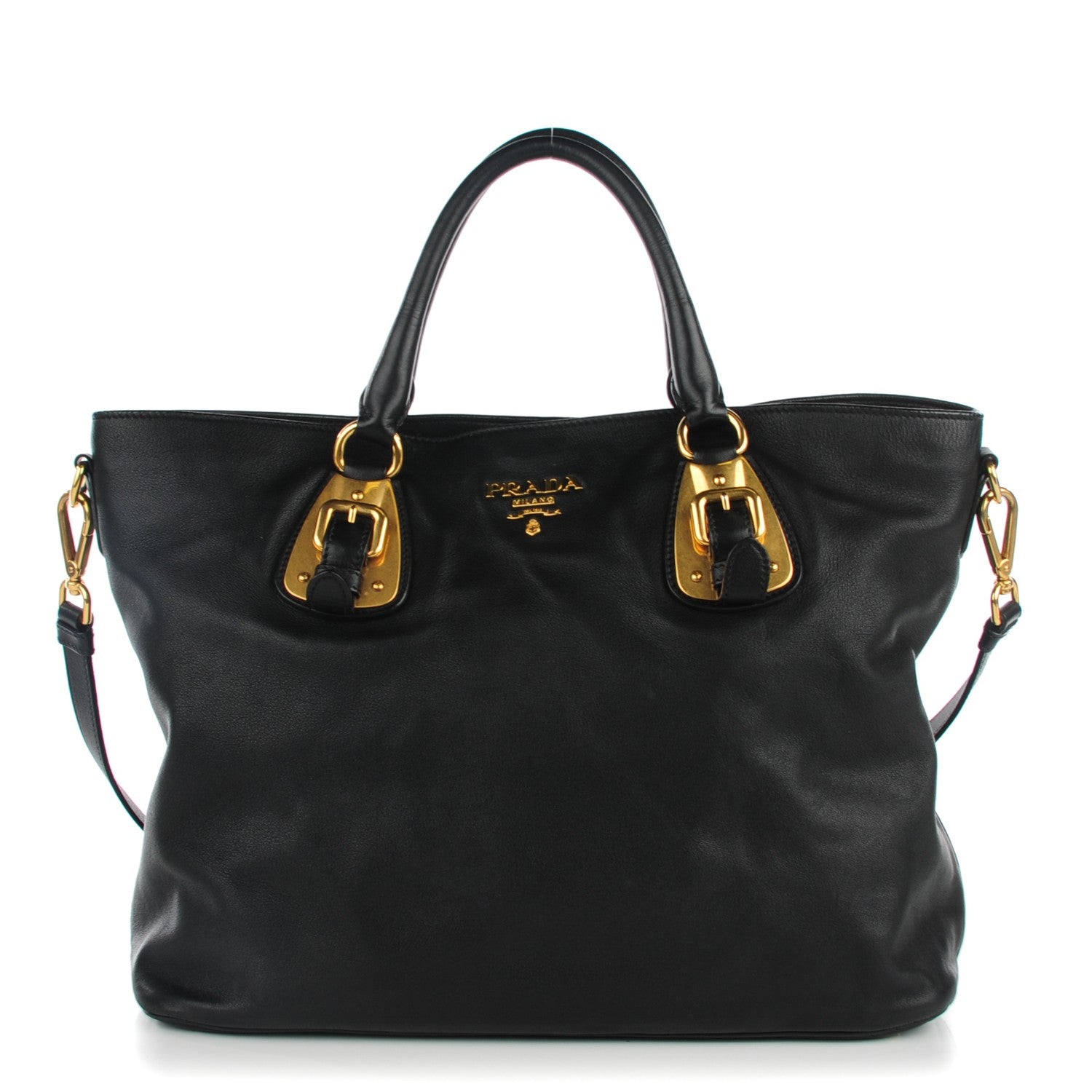 Prada Soft Calf Tote Nero Black 1 of 9
