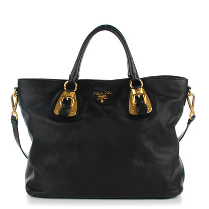 Prada Soft Calf Tote Nero Black 1 of 9
