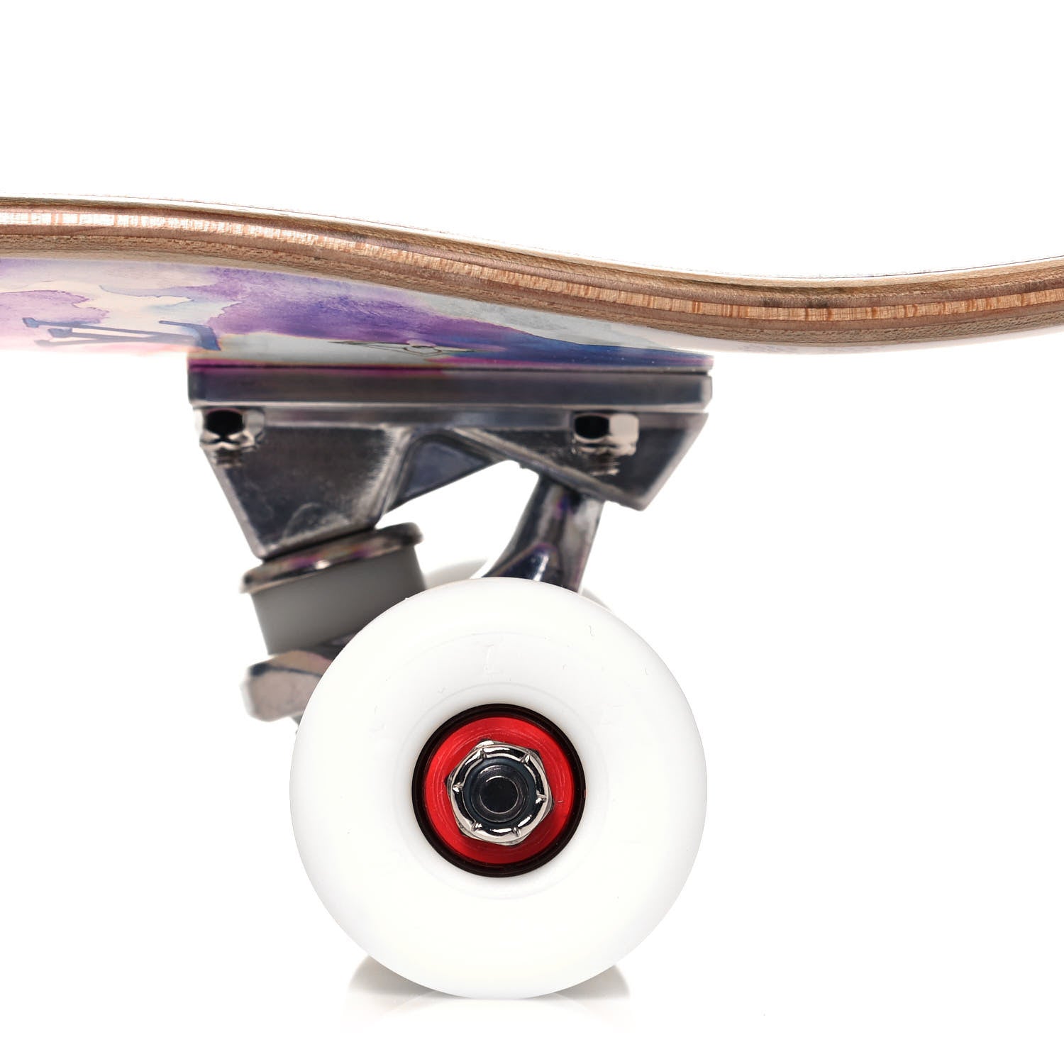 Louis Vuitton Monogram Watercolor Wood Skateboard Multicolor 7 of 12