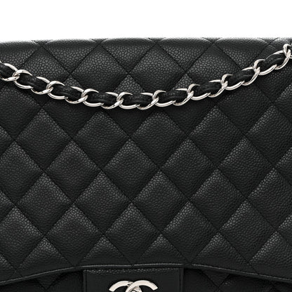 Chanel Caviar Maxi Single Flap Black 7 of 10