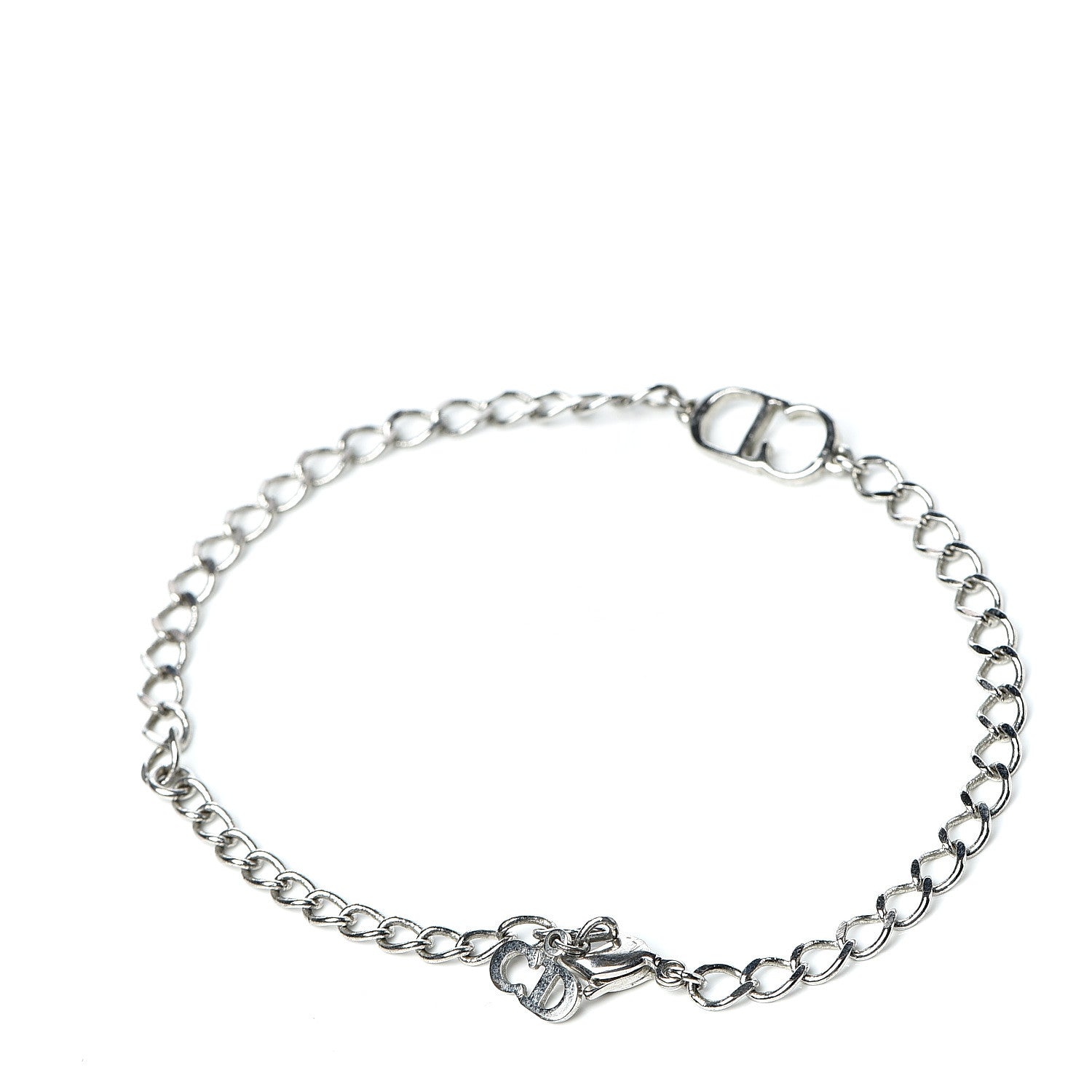 Christian Dior Metal CD Bracelet Silver 3 of 4