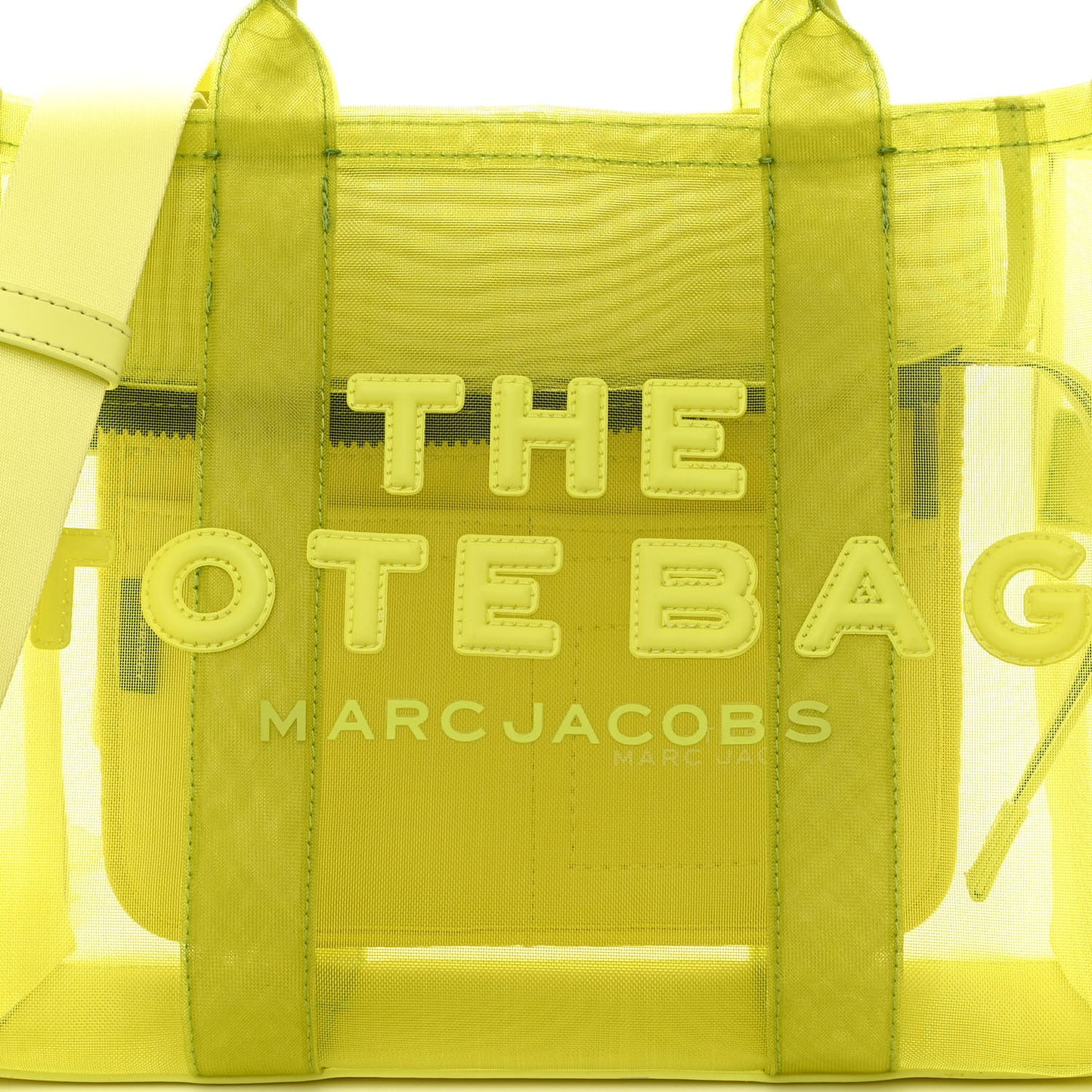 Mesh Medium The Tote Bag Fluo Yellow