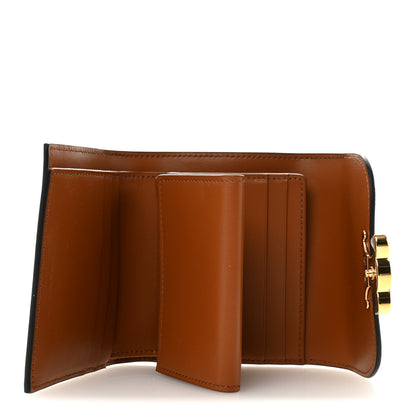 Celine Triomphe Canvas Small Triomphe Wallet Tan 5 of 9