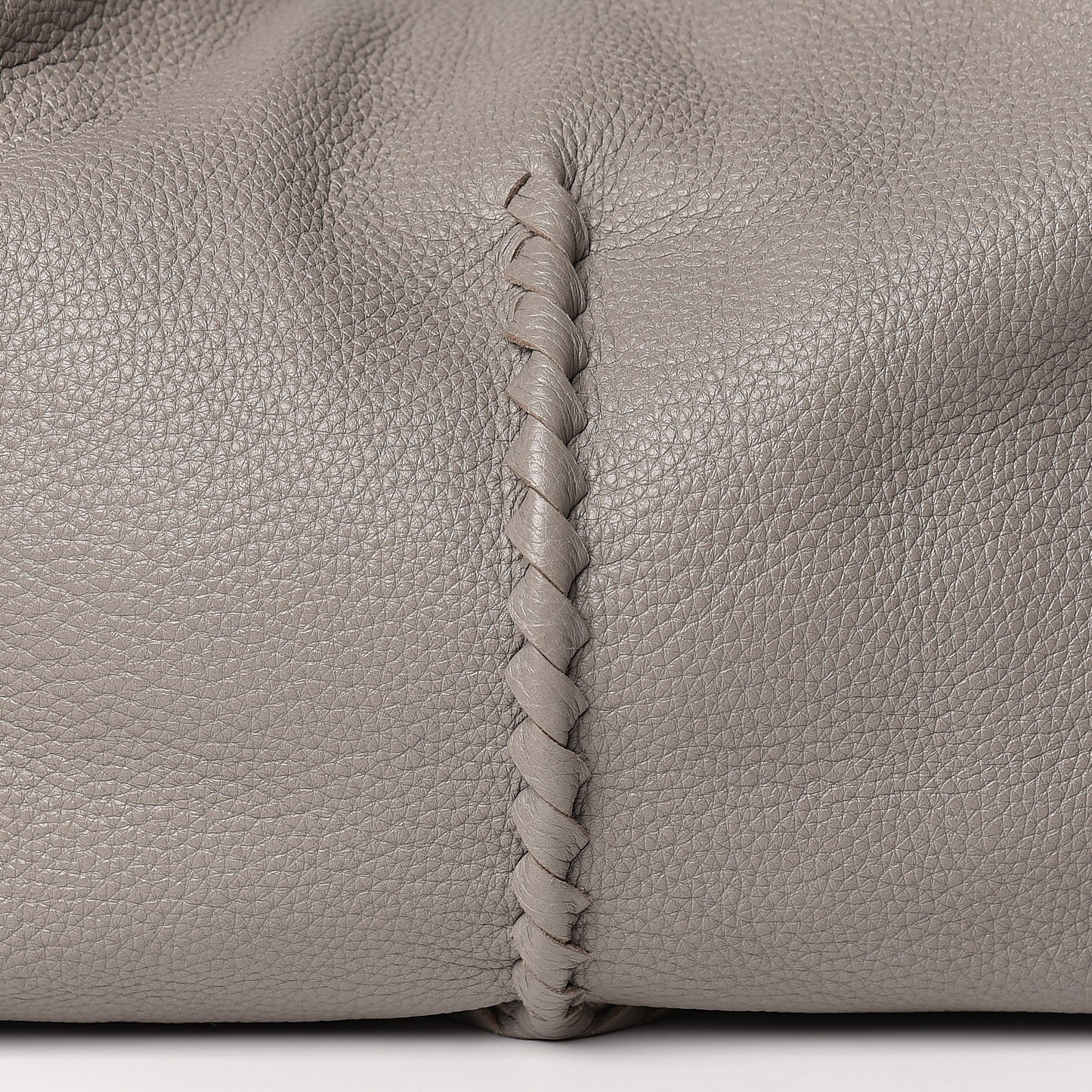 Cervo Deerskin Hobo Light Grey
