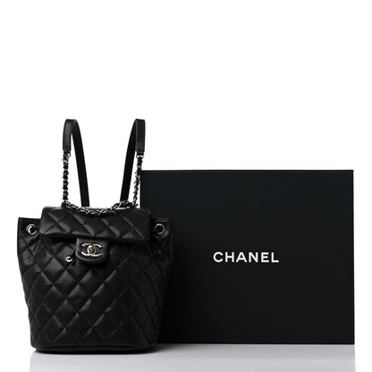 Chanel Caviar Quilted Mini Urban Spirit Backpack Black 10 of 10