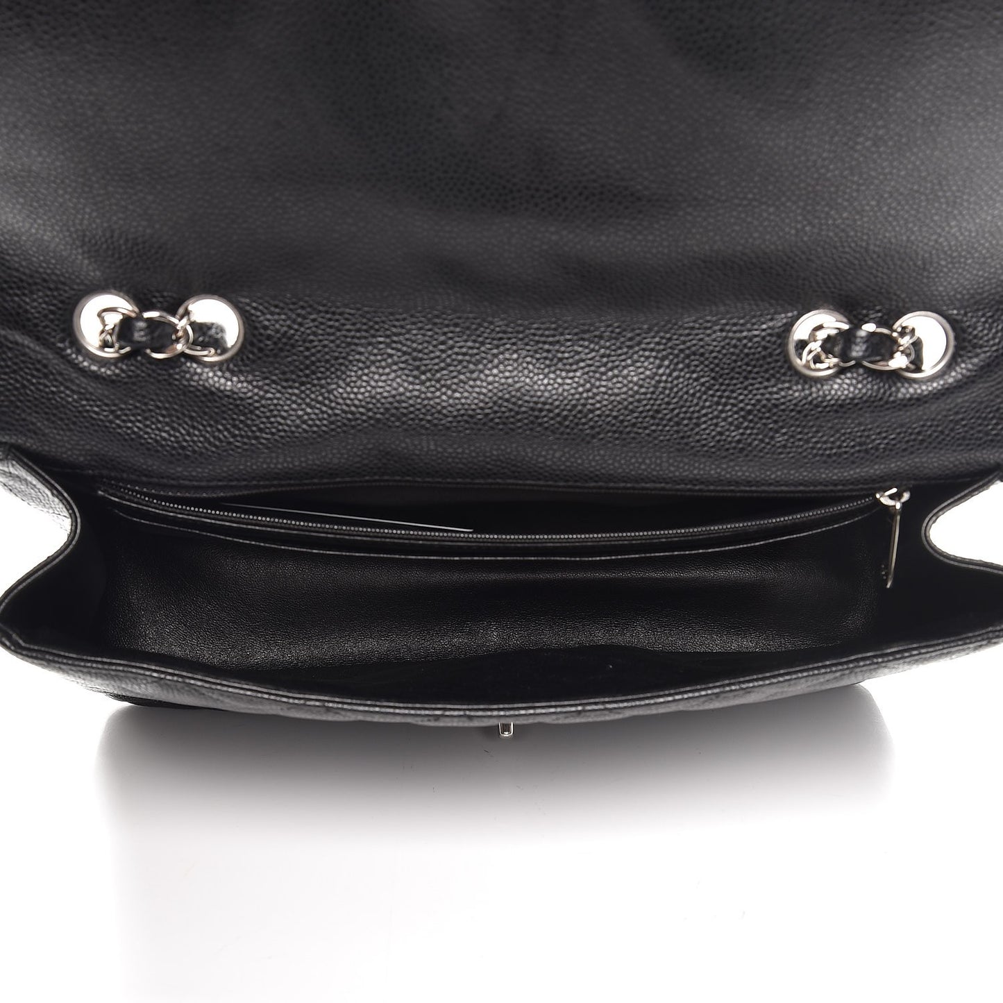 Caviar Quilted Jumbo Single Flap Black