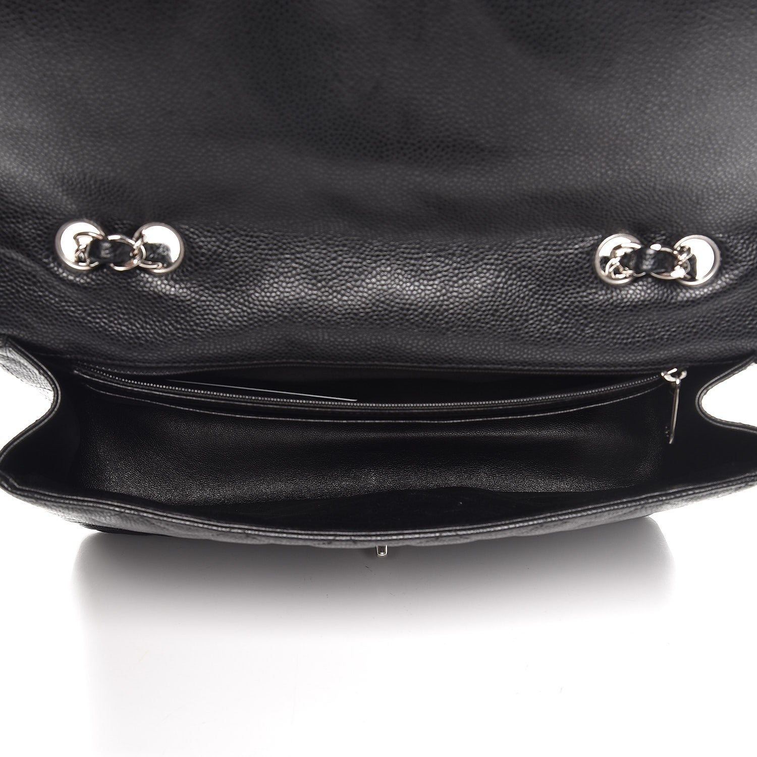 Chanel Caviar Quilted Jumbo Single Flap Black 5 of 7