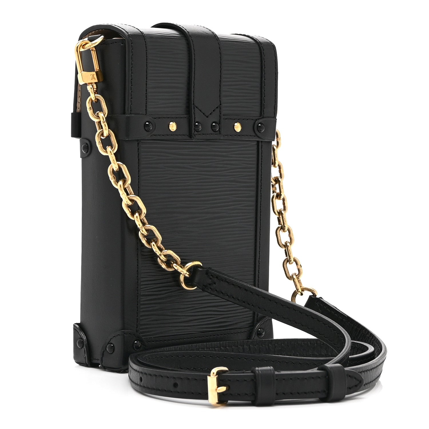 Louis Vuitton Epi Pochette Trunk Verticale Black 3 of 10