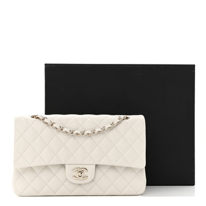 Chanel Caviar Quilted Medium Double Flap White 13 of 13