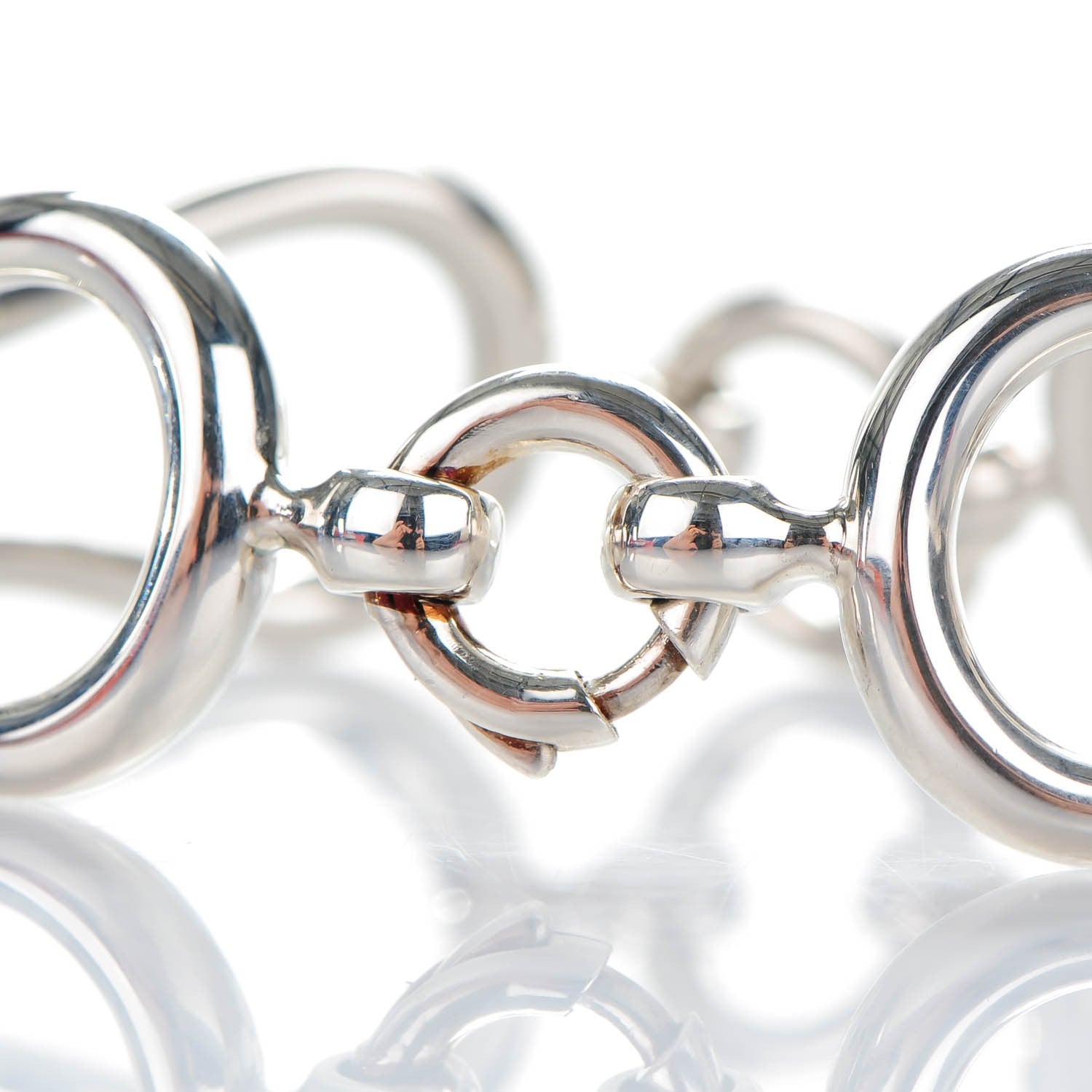 Hermes Sterling Silver Arabesque MM Bracelet 4 of 6