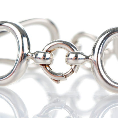 Hermes Sterling Silver Arabesque MM Bracelet 4 of 6