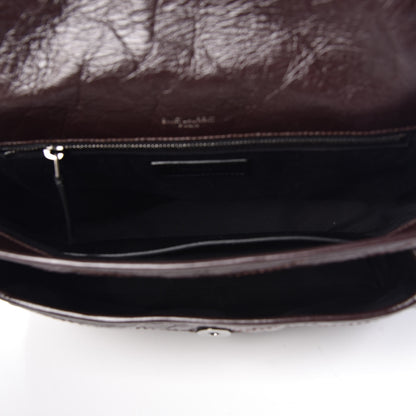 Saint Laurent Crinkled Calfskin Matelasse Monogram Medium Niki Chain Satchel Tulip 7 of 10