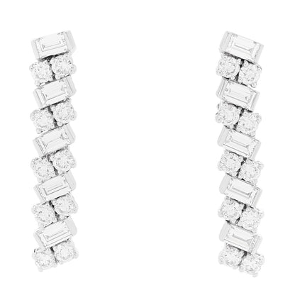 Cartier 18K White Gold Diamond Reflection de Cartier Earrings 1 of 6