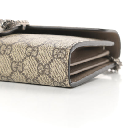 Gucci GG Supreme Monogram Mini Dionysus Chain Wallet Beige Taupe 10 of 11