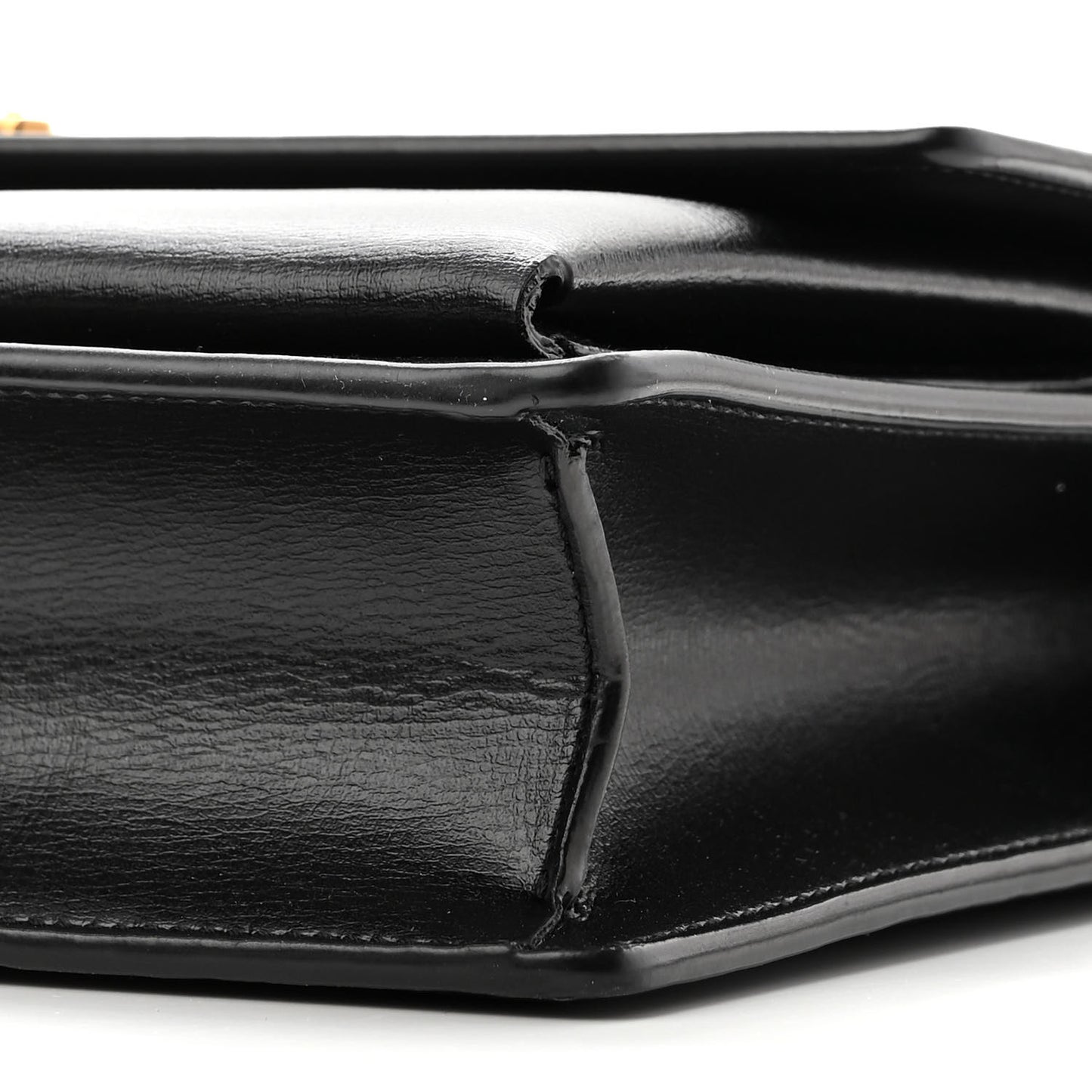 Smooth Calfskin Medium Monogram Sunset Satchel Black