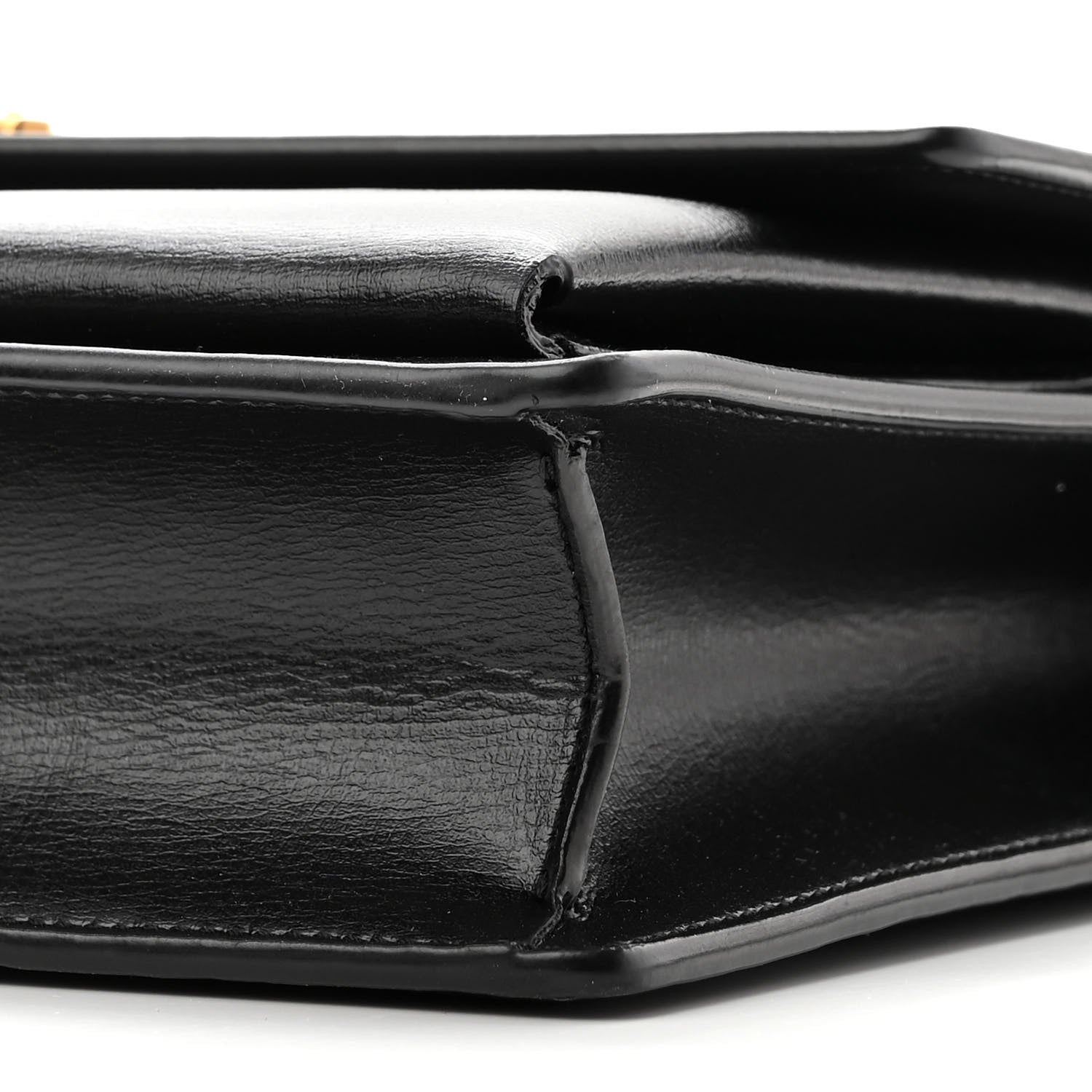 Saint Laurent Smooth Calfskin Medium Monogram Sunset Satchel Black 8 of 9