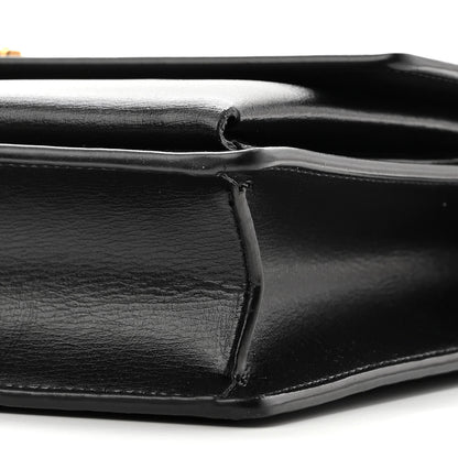 Saint Laurent Smooth Calfskin Medium Monogram Sunset Satchel Black 8 of 9