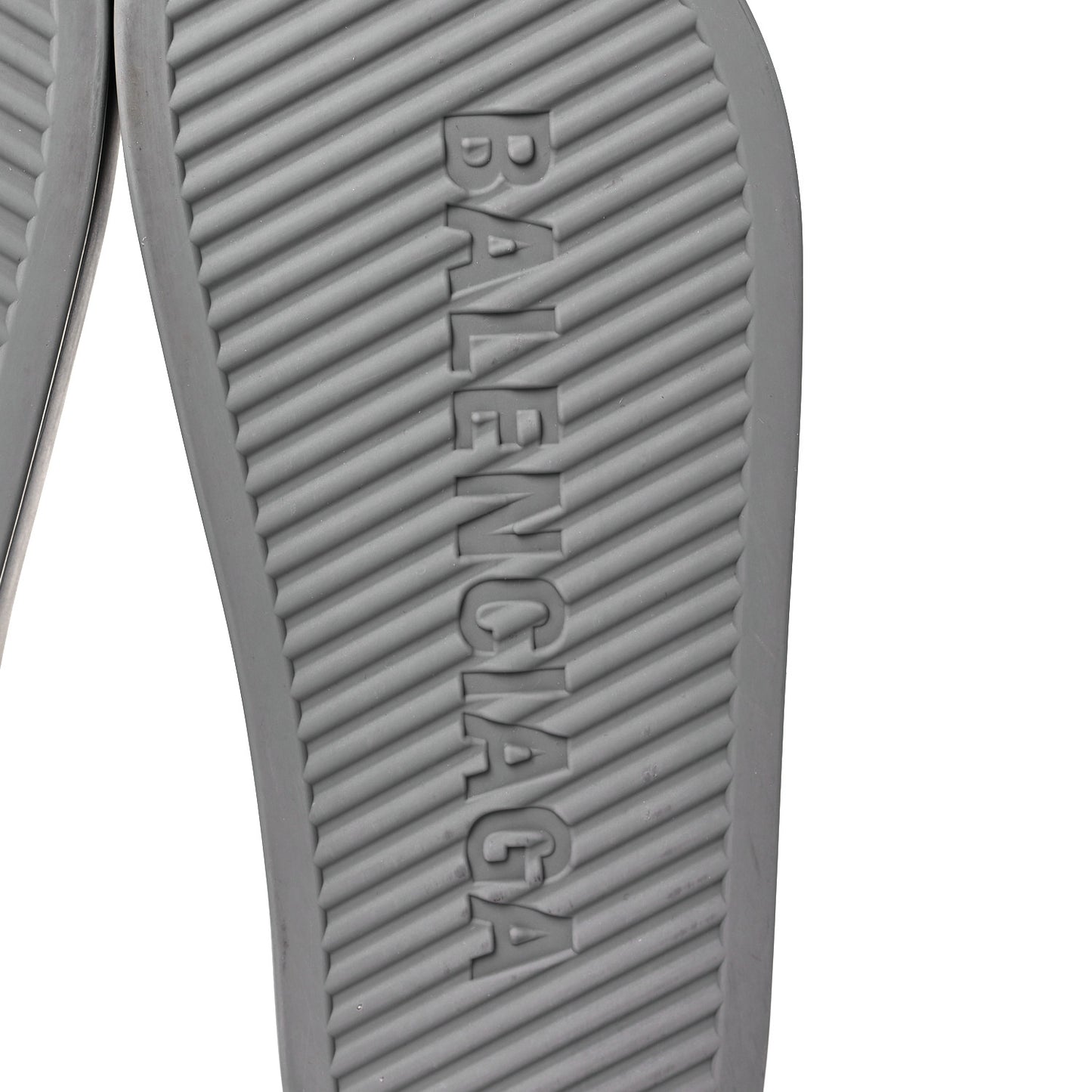 Rubber Womens Chunky Slide Sandals 38 Dark Grey