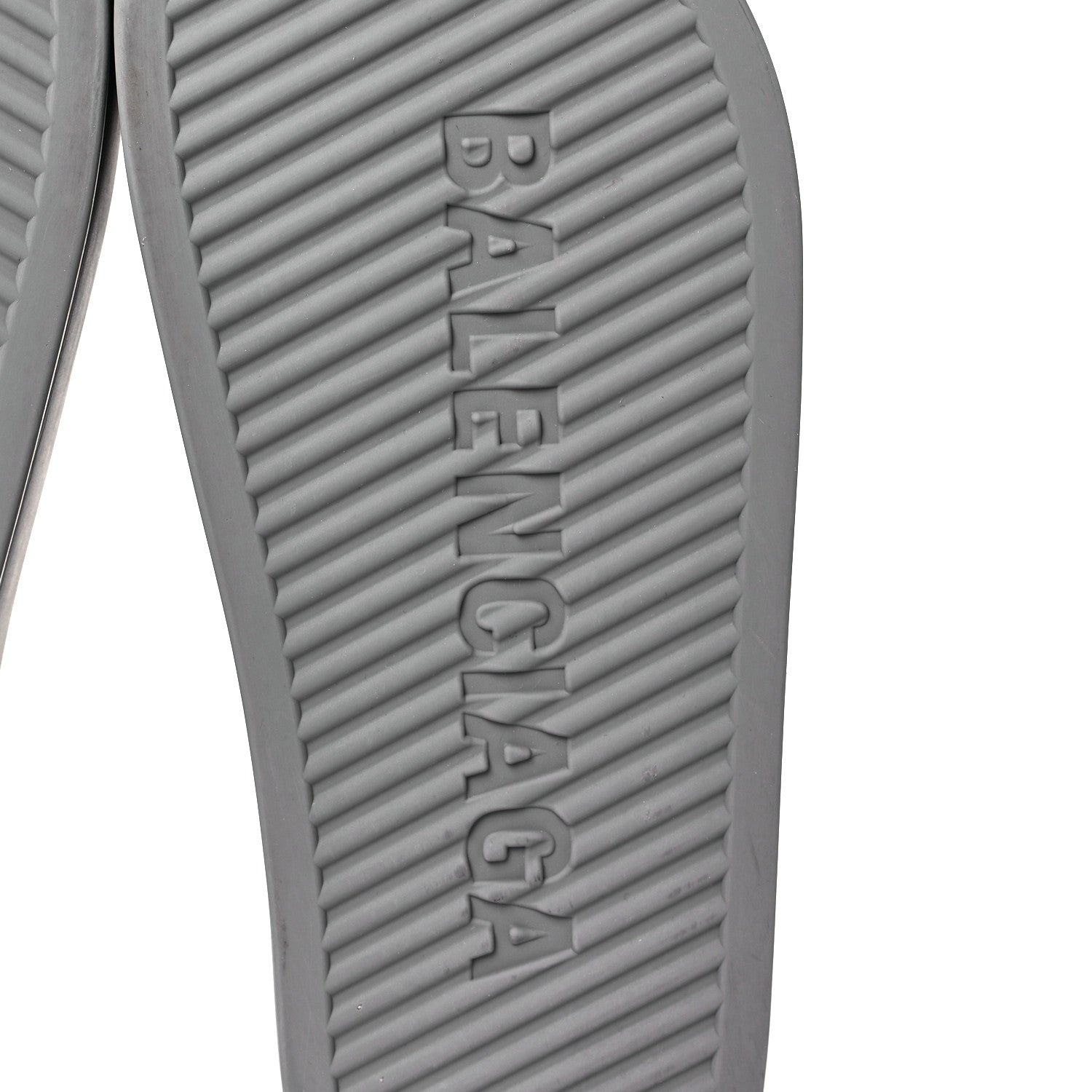 Balenciaga Rubber Womens Chunky Slide Sandals 38 Dark Grey 6 of 7