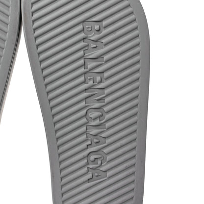 Balenciaga Rubber Womens Chunky Slide Sandals 38 Dark Grey 6 of 7