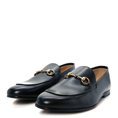 Gucci Betis Glamour Calfskin Horsebit Mens Jordaan Loafers 9.5 Black 8 of 22