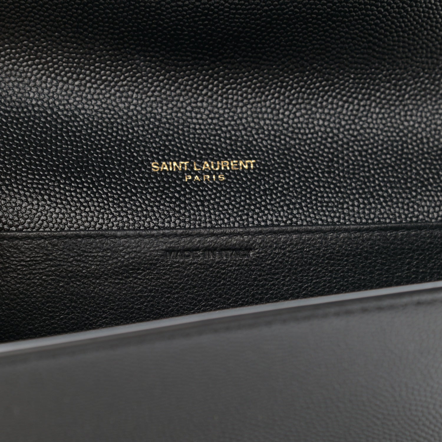 Saint Laurent Grain De Poudre Uptown Chain Wallet Black 9 of 14