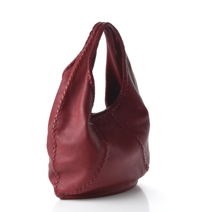 Bottega Veneta Cervo Deerskin Large Hobo Scarlet 3 of 9