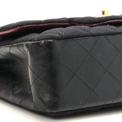 Chanel Felt Quilted Paris-Hamburg Charms Mini Rectangular Flap Dark Navy 8 of 9